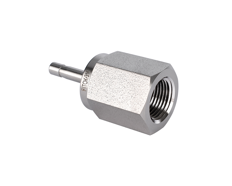 Female Adapter, 316SS, 1/4in. OD Tube Stub End  x 1/4in BSPP. (RG Port)