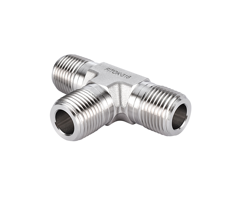 Male Tee, 316SS, 3Ports x 1/4in. (M)NPT