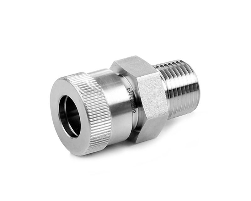 316 SS,VL Series Vacuum Tube Fitting,Male Connector,TubeO.D.1/16&quot; x NPT1/8&quot; 