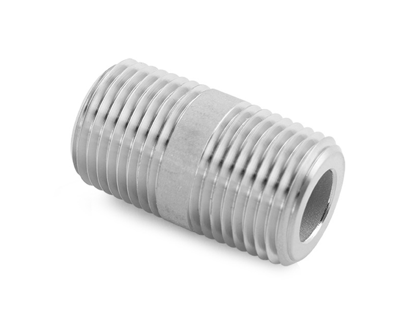 Close Nipple, Brass, 3/8in. x 3/8in. (M)BSPT, Barrel Type