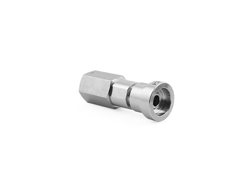 Quick-connect Body, 316SS, Body,QC6 Series, O-ring: FKM, Connection: 3/8in. NPT, Body with valve, shuts off when uncoupled
