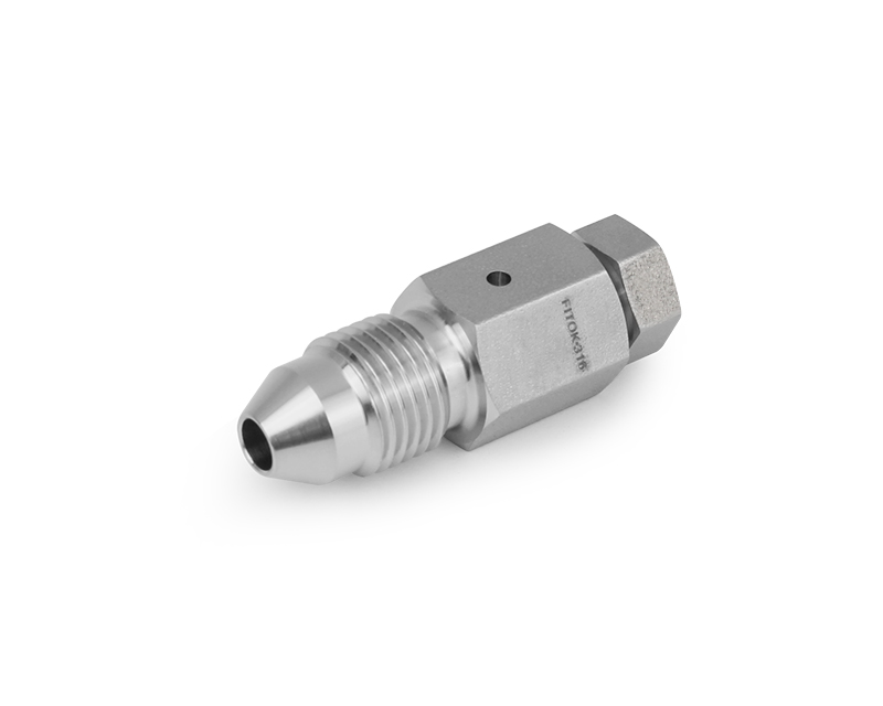 316 SS, FITOK AMH Series Adapter Fitting, Female to Male, 1/4" Female 20M Series Medium Pressure × 3/8" Male 20M Series Medium Pressure, Coned and Threaded Connection