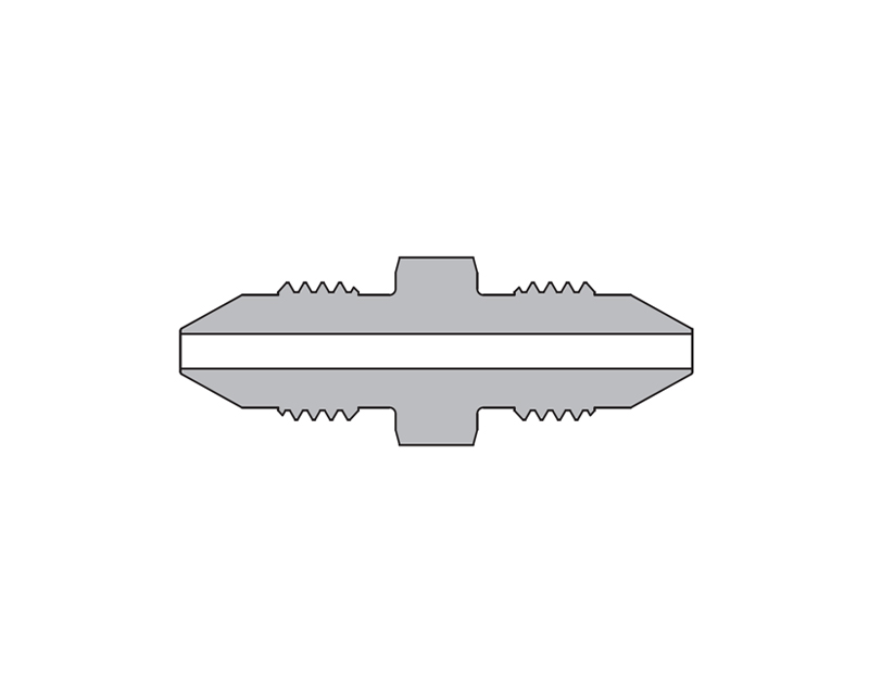 316 SS, FITOK AMH Series Adapter Fitting, Male to Male, 9/16" × 9/16" Male 20M Series Medium Pressure Coned and Threaded Connection