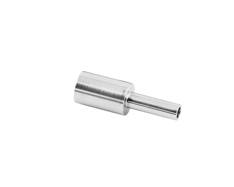 316L SS, FITOK L Series Long Arm Tube Butt Weld Fitting, Reducing Union, 1/2&quot; × 3/8&quot; O.D., FC-03 Ultra High Purity.