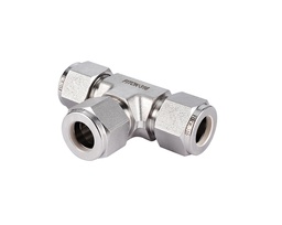 [SS-TTT-FL2] Union Tee, 316SS, 1/8in. x 1/8in. x 1/8in.  Tube OD, 2-Ferrule