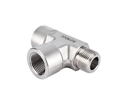 [SS-PST-NS16] 316 SS Pipe Fitting, Male Street Tee, 1&quot; Female NPT × 1&quot; Male NPT × 1&quot; Female NPT