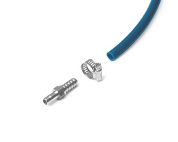[SS-HC-F4-NS4] Hose Connector, 316SS, 1/4in. Hose ID, Barbed Nipple x 1/4in. (M)NPT