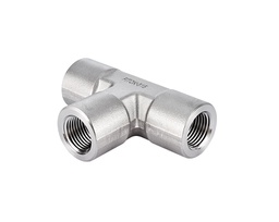 [SS-PT-RT4] 316 SS Pipe Fitting,Female Tee, 1/4&quot; Female BSPT (RT)