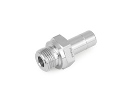 [SS-AM-MT8-RP4] Male Adapter, 316SS, 8mm Tube O.D., 1/4in BSPP. (RP Port)