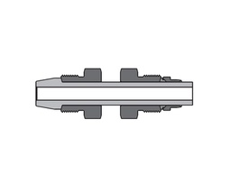 [SS-DP-DFF12] UNION PORT - 3/4&quot; OD - 15D - HP - 1034BAR - SS316
