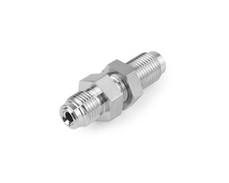 [SS-BU-FR4-1.82] 316 SS Metal Gasket Face Seal Fittings,1/4&quot; FR Bulkhead Union Body, 1.82&quot; Long