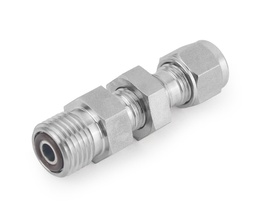 [SS-UB-FO8-FL6] 316 SS O-Ring Face Seal Fitting,Tube Fitting Bulkhead Connector, 1/2&quot; FO Body x 3/8&quot; Tube Fitting