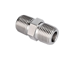 [SS-PHN-RT12] 316 SS,Pipe Fitting, Hex Nipple, 3/4&quot; Male ISO Tapered Thread × 3/4&quot; Male ISO Tapered Thread