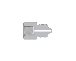 [SS-FMA-FNS6-MM9] 316 SS, FITOK AMH Series Adapter Fitting, Female to Male, 3/8&quot; Female NPT × 9/16&quot; Male 20M Series Medium Pressure Coned and Threaded Connection