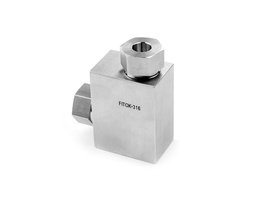 [SS-HLU-HF4] 316 SS, FITOK 60 Series High Pressure Fitting, Coned and Threaded Connection, Union Elbow 1/4&quot; O.D.