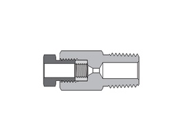 [SS-FMA-MF9-NS12] 316 SS, FITOK AMH Series Adapter Fitting, Female to Male, 9/16&quot; Female 20M Series Medium Pressure Coned and Threaded Connection × 3/4 Male NPT