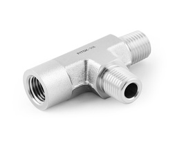 [SS-PTR-NS4] 316 SS Pipe Fitting, Female Run Tee, 1/4&quot; Female NPT × 1/4&quot; Male NPT × 1/4&quot; Male NPT 