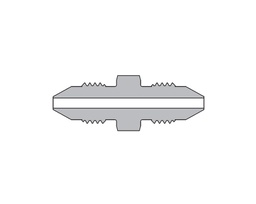 [SS-MMA-MM4] 316 SS, FITOK AMH Series Adapter Fitting, Male to Male, 1/4&quot; × 1/4&quot; Male 20M Series Medium Pressure Coned and Threaded Connection