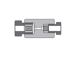 [SS-FFC-HF4-MF6] 316 SS, FITOK AMH Series Adapter Fitting, Female to Female, 1/4&quot; Female 60 Series High Pressure × 3/8&quot; Female 20M Series Medium Pressure, Coned and Threaded Connection