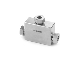 [SS-MT-MF16] 316 SS, FITOK 20M Series Medium Pressure Fitting, Coned and Threaded Connection, Union Tee, 1&quot; O.D