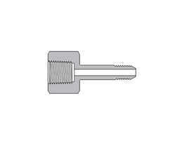 [SS-FMA-FNS6-MCT9] 316 SS, FITOK AMH Series Adapter Fitting, Female to Male, 3/8&quot; Female NPT × 9/16&quot; T20M Series Medium Pressure Coned and Threaded Nipple