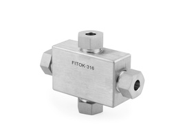 [SS-HX-HF9] 316 SS, FITOK 60 Series High Pressure Fitting, Coned and Threaded Connection, Union Cross, 9/16&quot; O.D.