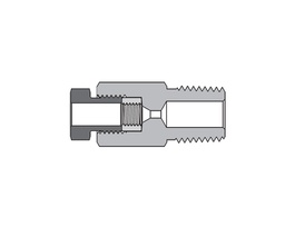 [SS-FMA-MF6-NS12] 316 SS, FITOK AMH Series Adapter Fitting, Female to Male, 3/8&quot; Female 20M Series Medium Pressure Coned and Threaded Connection × 3/4 Male NPT