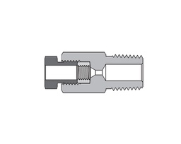 [SS-FMA-MF12-NS6] 316 SS, FITOK AMH Series Adapter Fitting, Female to Male, 3/4&quot; Female 20M Series Medium Pressure Coned and Threaded Connection × 3/8 Male NPT