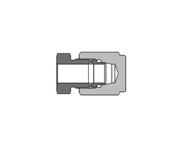 [SS-DTC-DFF6] 316 SS, FITOK 20D Series Medium Pressure  Tube Fitting, Cap, 3/8&quot; O.D.